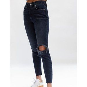 FREE PEOPLE Ripped Knee Skinny Jeans